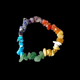 ZEN&TAO Natural Chakra Gemstone Crystal Bracelets Multiple Items Pack for Yoga Meditation Prayer Healing Protection and Gifting (Seven Chakra II)