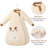 LOVABYLUCK Removable Sleeve Baby Winter Sleep Sack with 2-Way Zipper