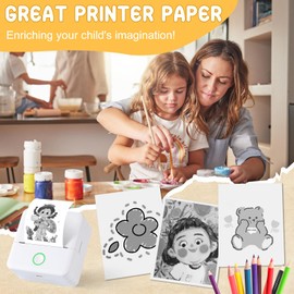 Cudinham 10 Rolls Mini Thermal Printer Paper, 57 X 25mm Kids Camera Paper