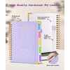 Hardcover Spiral Notebook journal with Removable Dividers Tabs, 300 Pages