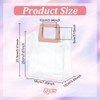 BENECREAT 8Pcs PVC Clear Gift Bags, 20x18x10cm Reusable Favor Bag