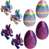 QBvuj 3D Printed Easter Eggs with Bunny Inside,Crystal Bunny Egg,Easter