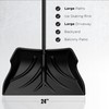 ERA Home-Series 24-Inch XL Snow Pusher with Ergonomic Shaft and