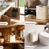 Stainless Steel Kitchen Hanging Trash Can with Lid and Inner