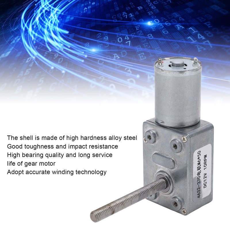 10RPM DC Geared Motor High Temperature Resistant Speed Reduction Gear
