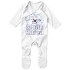 Purple Print House South Korea Flag Football Romper Soccer South