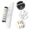 2 Pcs 15cm Rolling Ruler Measuring Parallel Rulers Balancing Scale