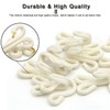 10 Sets White Covered Hook and Eye Fastenings Sewing Closure