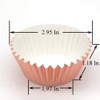 Huaswan Sweet Rose Gold Foil Cupcake Liners Standard Baking Cups