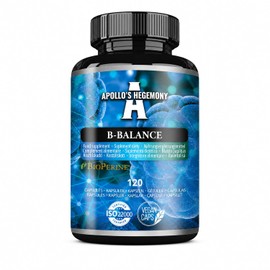 B-Balance 120 Vegan Capsules - Vitamin B Complex Contains Vitamins B1, B2, B6, B12, Folate and More - 4 Months Supply - Supports Overall Health - by Apollo's Hegemony