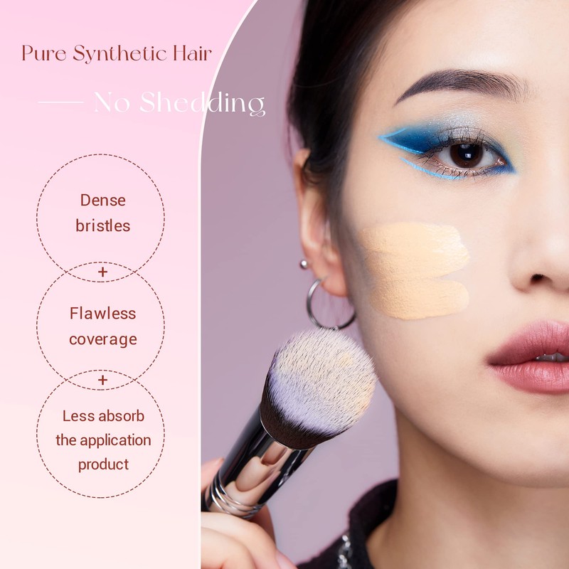 Jessup Rouge Makeup Brush Beauty Cosmetic Tool Flat Angled Liquid