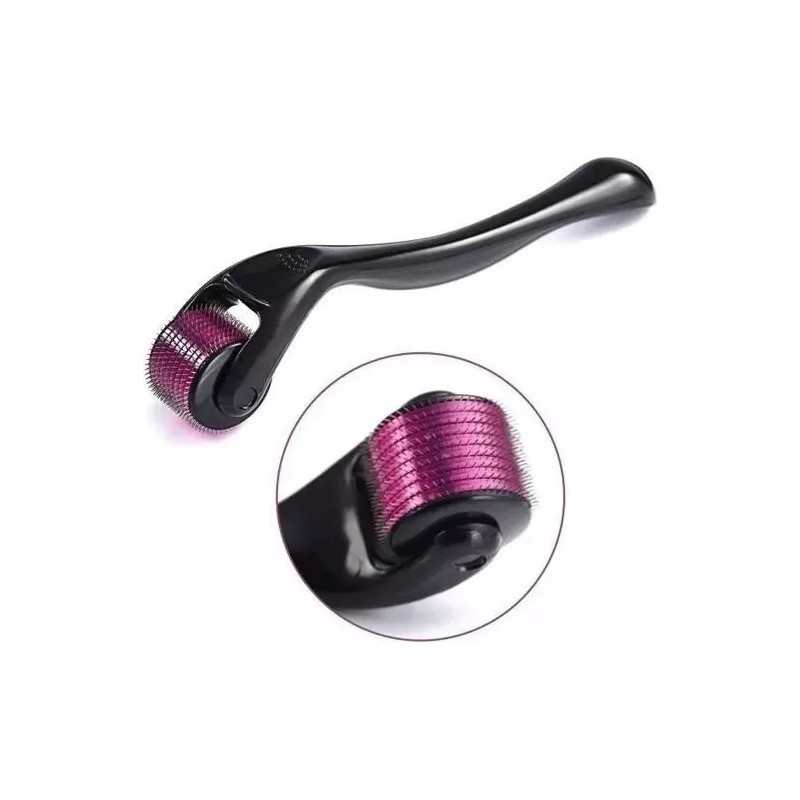 Dermaroller Facial Barba 0.5 Mm Titanio Regenera Colágeno