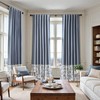 jinchan Faux Linen Blackout Curtains for Bedroom Living Room Darkening