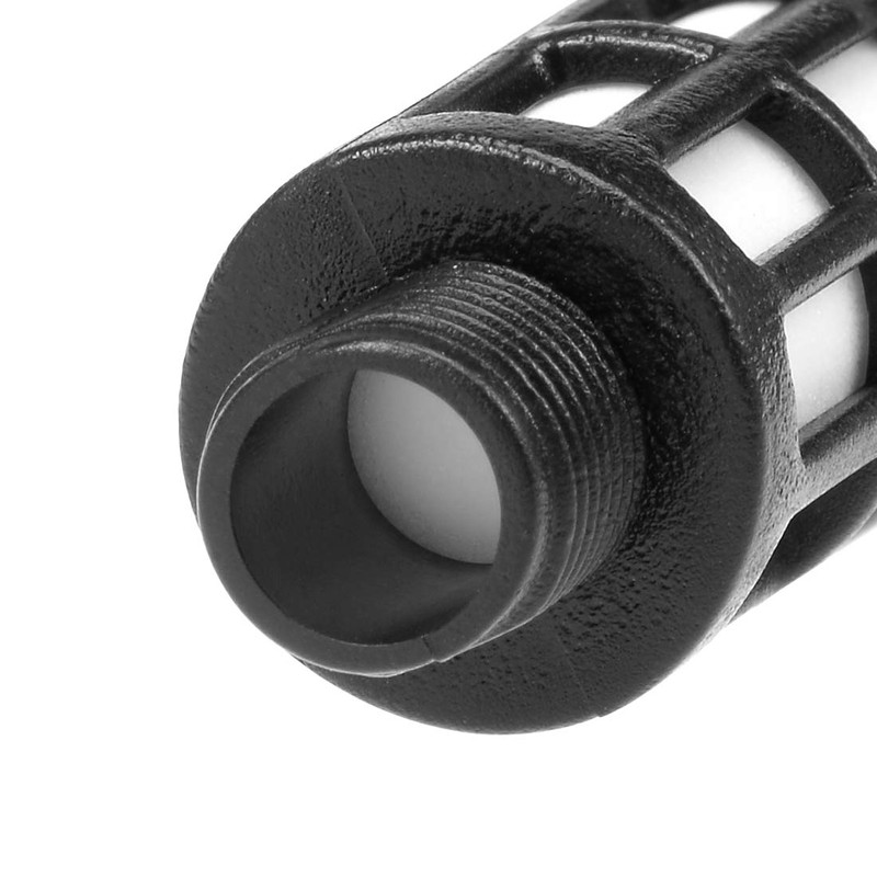 sourcingmap Plastic Pneumatic Muffler Exhaust Air Line Silencer 1/8 PT