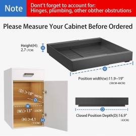 Merrylun Expandable Pull Out Cabinet Drawers Organizer Slide Shelves with Adhesive Nano