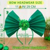 Yovic St Patricks Day Bow Headband Irish Shamrock Headbands Green