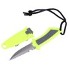 KEEP DIVING Stainless Steel Professional Scuba Fixed Blade Knife Yellow