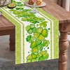 St. Patrick's Day Table Runner, Classic Shamrock Elegance Table Runners,