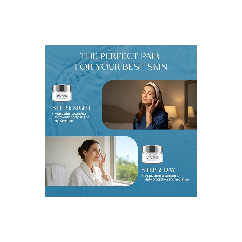 Skin Hidratante Facial Ácido Hialurónico Colágeno Crema Hidratación Profunda Reafirmante