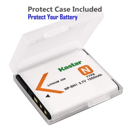 Kastar 3X Battery + Charger for Sony NP-BN1 & Cyber-Shot DSC-QX10 DSC-QX30 DSC-QX100 DSC-TF1 DSC-TX10 DSC-TX20 DSC-TX30 DSC-W530 DSC-W570 DSC-W650 DSC-W800 DSC-W830 DSC-W560 DSC-T99 DSC-TX5 DSC-W320