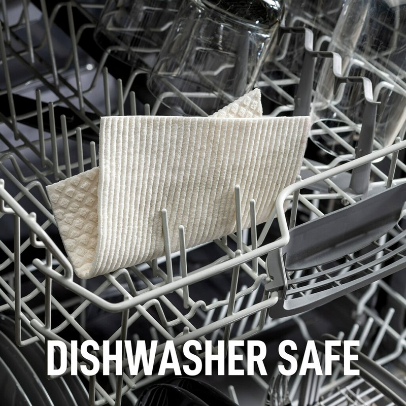 Scotch-Brite Greener Clean Sponge Cloth, Dish Cloths for Washing Dishes,