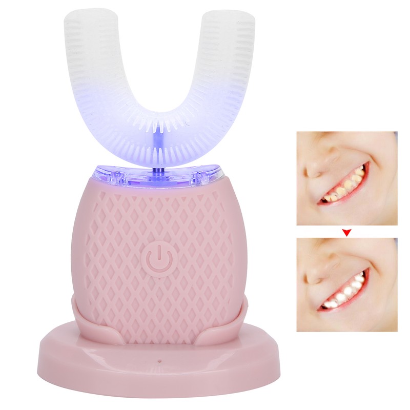 360Dgree UShape Toothbrush Rechargeable Automatic Toothbrush Silicone Oral Care Tool