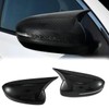 Carbon Fiber Rearview Side Mirror Cover Cap Housing Ox Horn