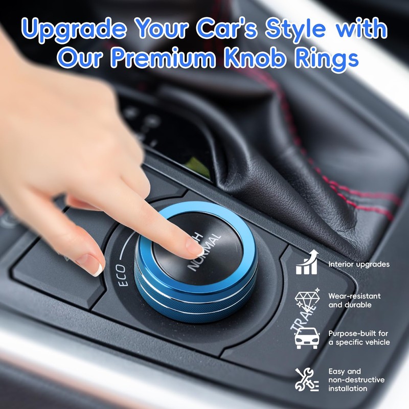 Auovo Drive Mode Control Switch Knob Cover Compatible with Toyota