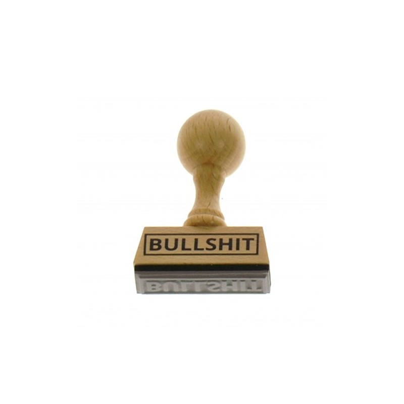 trendaffe The Bullshit Wooden Stamp