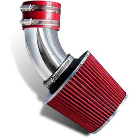 Click2go Short Ram Intake Kit with Reusable Red Filter Compatible with Toyota 00-03 RAV4 2.0L L4/04-05 RAV4 2.4L L4