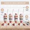 Le Regalo 9-Piece Ice Cream Serving Set - 4 Cups,