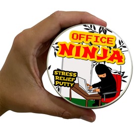 Office Ninja Stress Relief Putty - Office Gifts for Coworkers, Office Gifts for Boss, Office Gifts for Men Desk, Office Party Favors, Coworker Leaving Gift for Women
