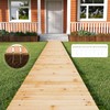 8FT Wooden Garden Pathway,Non-Slip Straight Garden Walkway,Garden Paver