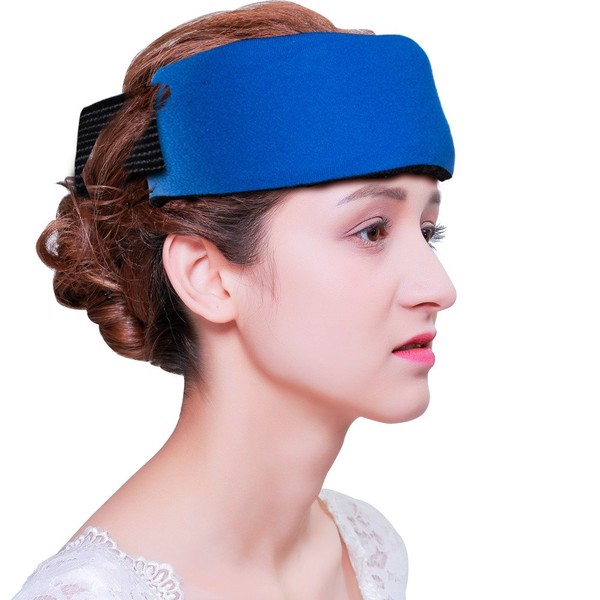 Headache Ice Pack Wrap with Strap, Reusable Gel Ice Pack for Injuries, Hot Cold Ice Pack for Head Neck Knee Arms, 2 Flexible Gel Pack for Headache Relief, Migraine, Fever, Joint Pain, Muscle Soreness