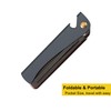 Stainless Steel Folding Comb, Pocket Comb for Men and Women,