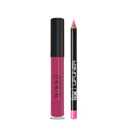 Lip Combo Viral | Kit Labial Líquido Mate Bissu + Delineador IVY | Larga Duración, Vegano, Cruelty Free, Waterproof (Brillante)