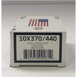 Amrad Run Capacitor 10.0 uf MFD 370/440 Volt USA2035