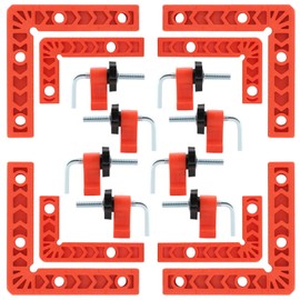 16pcs Right Angle Clamp Set, 90 Degree Clamp,Positioning Squares, 3/4inch x 8 Right Angle Clamp with 8 Clamp,Corner clamps Woodworking Tool
