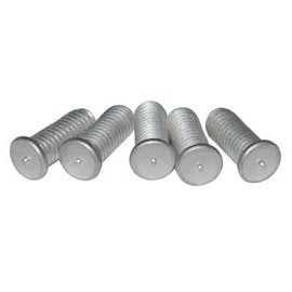 1/4"-20 x 1 CD Welding Studs, Flanged Capacitor Discharge Stud Welder Screws, Aluminum, Pack of 100