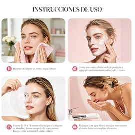 2PCS Mascarilla de Noche de Colágeno, Mascarilla peel-off, Hidrata y Reafirma, Minimiza los Poros, Ilumina la Piel, Apta para Todo Tipo de Piel       