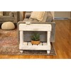 Reclaimed Wood Luxe Accent Table (All-White) SKU 1124