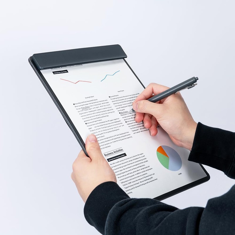 Nakabayashi QB-TTCA4-D Stand Clipboard, A4/E Type, Full Black