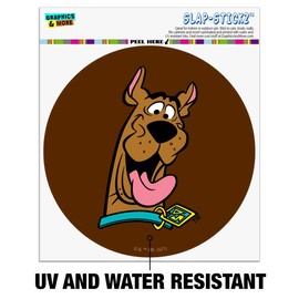 Scooby-Doo Headshot Automotive Car Window Locker Circle Bumper Sticker