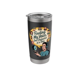 Finding My Voice One Character At A Time Design Stainless Steel Insulated Tumbler