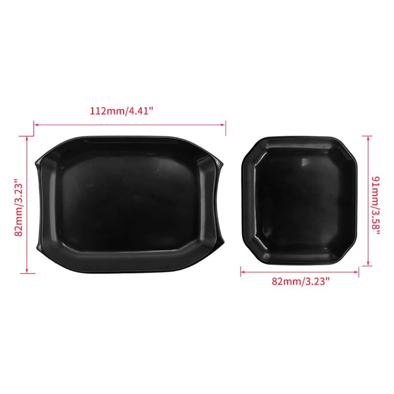 LIUQING Door Handle Bowl Cover Trim for 2018-2023 Jeep Wrangler