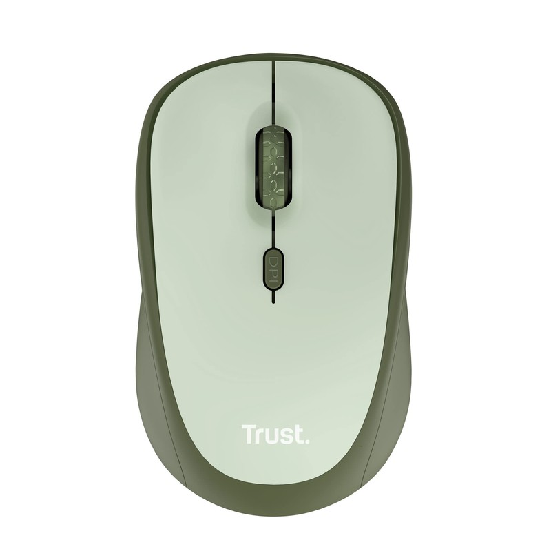 Trust Yvi+ Silent Wireless Mouse, Sustainable Design, 800-1600 DPI, For