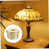WOONEKY Versatile Lamp Shade Harp Holder Finials 2pcs Brass Lamp