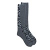 Coal Lightweight Calf Height Winter Socks (Small/Medium, Grey Linework)
