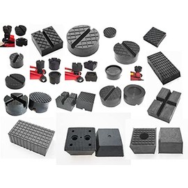 Rubber Pad Car Jack Lifting Platform Car Block Trolley Jack Buffer Tyre Change Truck Wheels Car Accessories (80 x 80 x 20 mm)