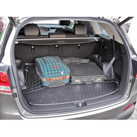 TrunkExpert Boot Net Compatible with Kia Sorento III SUV: from 2015, Luggage Net Elastic Boot Net Organiser & Safety for Car Net Storage Mesh Bag with Velcro